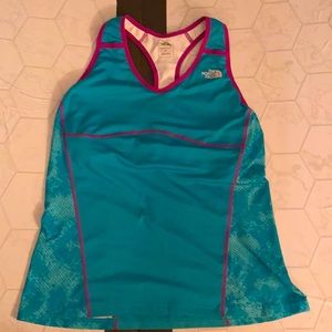 North Face tank top.